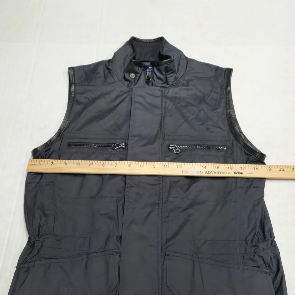 Ralph Lauren Blue Label Quiet Luxury Black Vest Minimalist Comfy Utility Medium - Picture 7 of 11